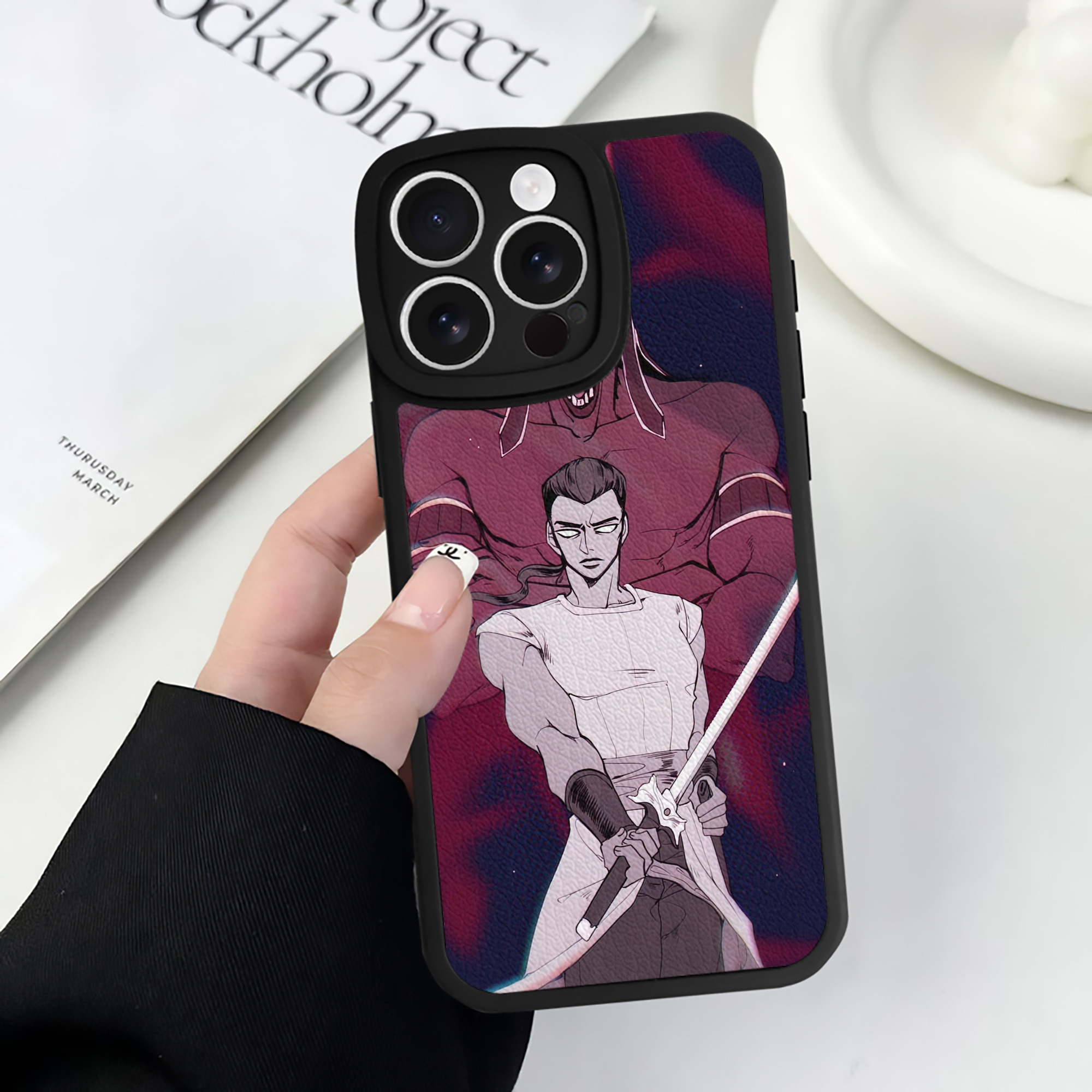 （画像用） ジョジョの奇妙な冒険 JoJo's Bizarre Adventure 【iPhone 16シリーズ対応】シリコンスマホケース（レザー調） 材質：シリコン